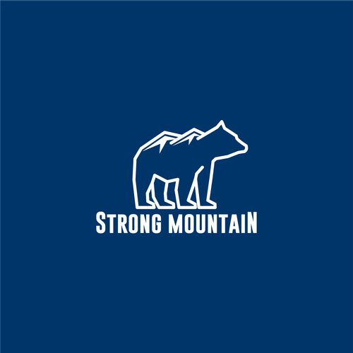 Marketing logo with the title 'Strong Mountain'