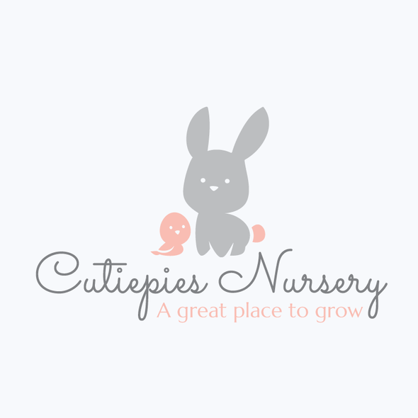 Nursery design with the title 'Childcare logo'