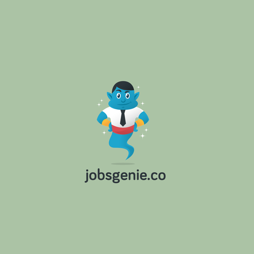 Genie logo with the title 'Jobsgenie'