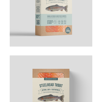 Steelhead Trout Sleeve Label Design