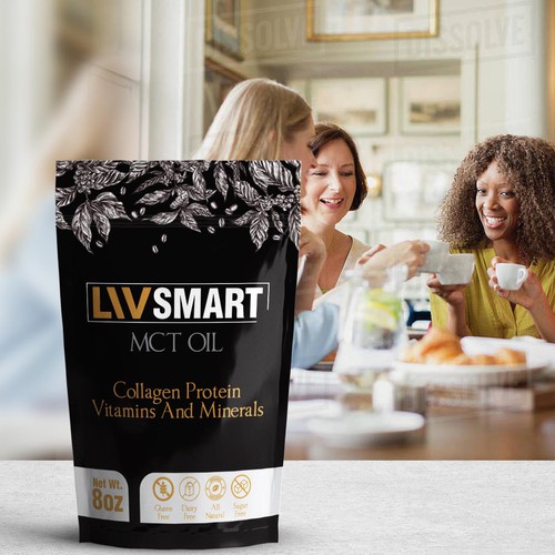 Pouch label with the title 'Pouch Design Entry'