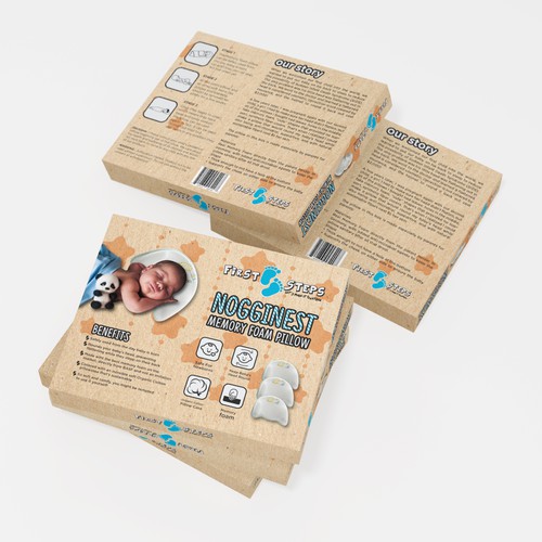 Baby packaging with the title 'NoggiNest'