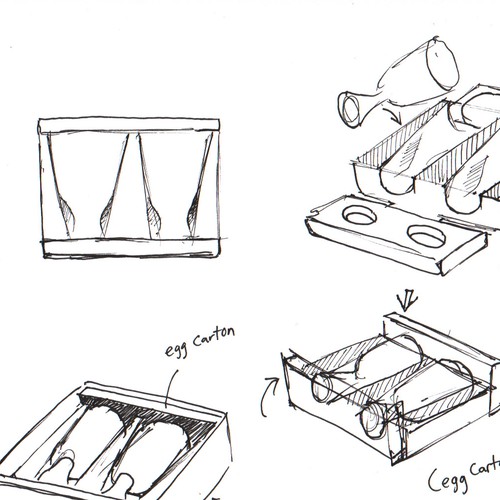 Concept packaging with the title 'Sketch concept'