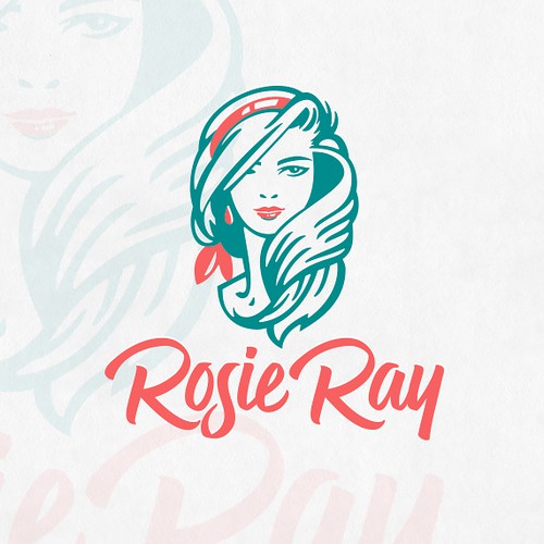 Portrait design with the title 'Rosie Ray logo proposal'