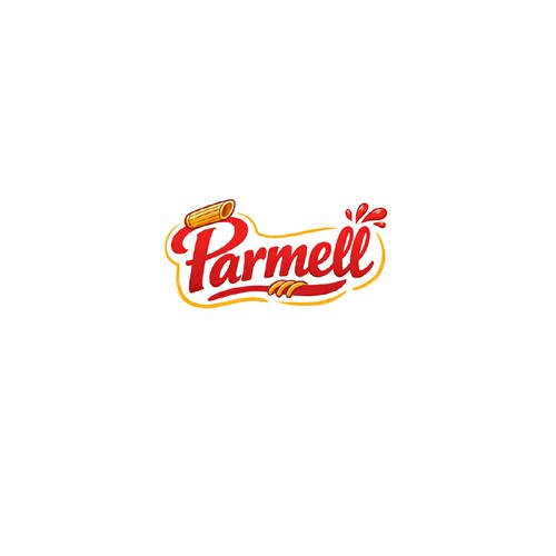 Pasta logo with the title 'parmel food.co'
