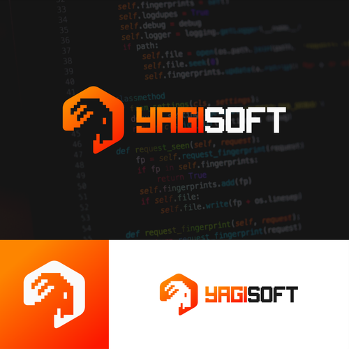 Pixel art design with the title 'Yagisoft'