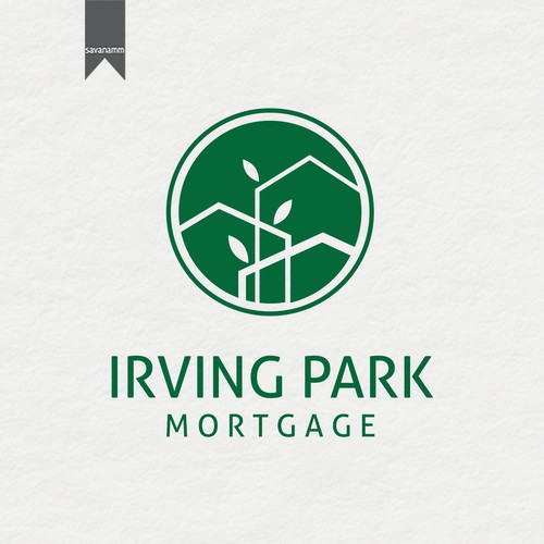 House design with the title 'New logo and webpage for an innovative new mortgage company that works with care and diligence for clients.'