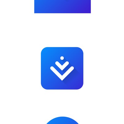 Adaptive Android icon for Downloads App