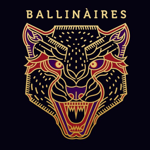 印有“BALLINAIRES”字样的t恤