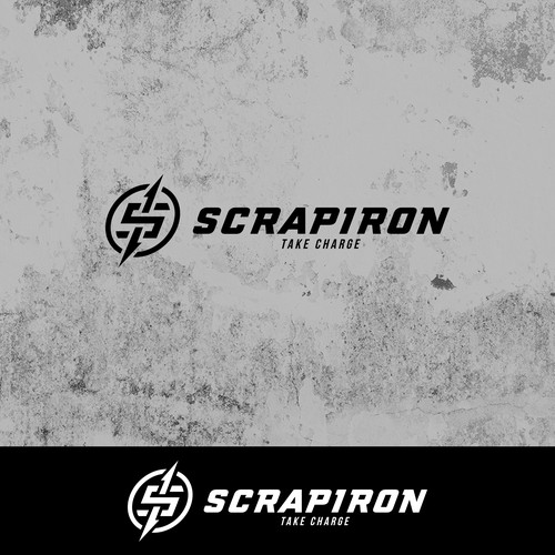 Martial arts logo with the title 'Scrapiron'