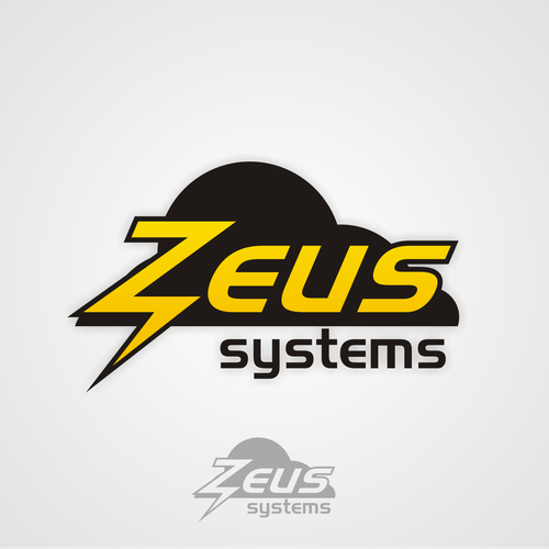 Thunder logo with the title 'logo for Zeus Systems'