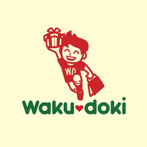 Pictorial logo with the title 'Waku-Doki'