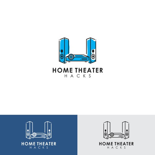 Speaker logo with the title 'Home Theater Hacks'
