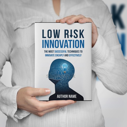 Mockup book cover with the title 'Low Risk Innovation'