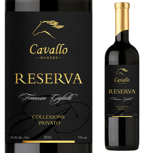 Luxury label with the title 'Wine label'