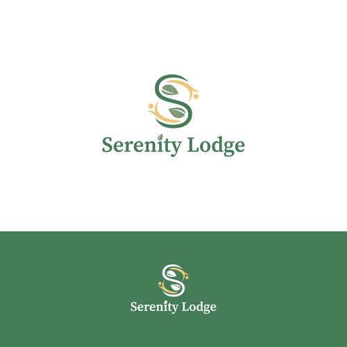 Retreat logo with the title 'Serenity Lodge'