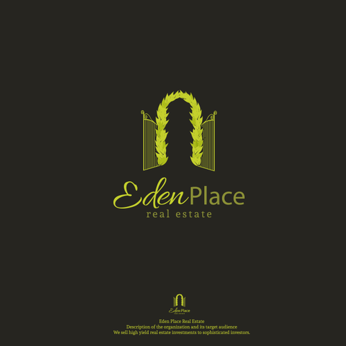 Door logo with the title 'Eden Place'
