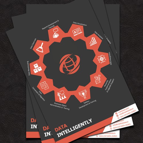 Intelligent design with the title 'Data Intelligently Flyer'