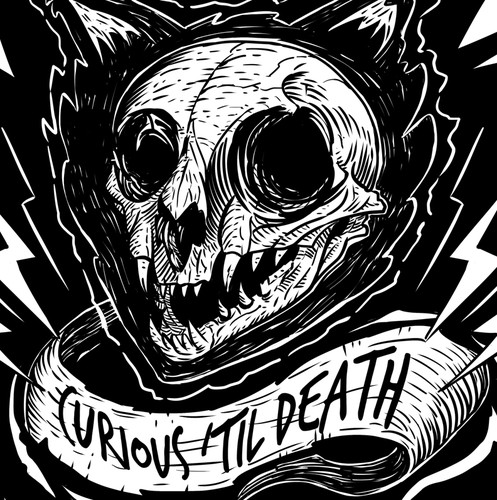 Cat t-shirt with the title 'T-shirt Design'