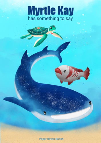 Underwater artwork with the title 'Children's book illustration'