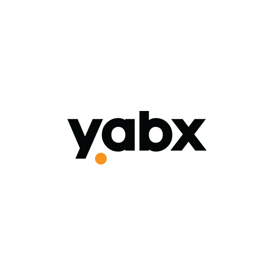 Simple font logo with the title 'yabx financial logo'