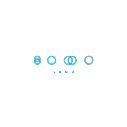 Abstract circle logo with the title 'Logo design for Somo'