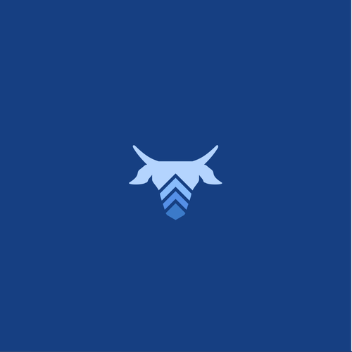 Bull logo with the title 'COW LOGO'