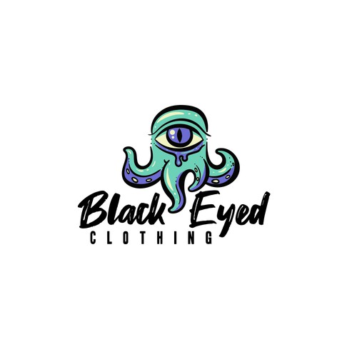 Horror logo with the title 'Clothing brand logo concept'