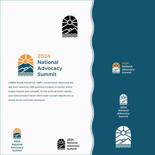 Advocacy logo with the title '2024 National Advocacy Summit_Logo Design'