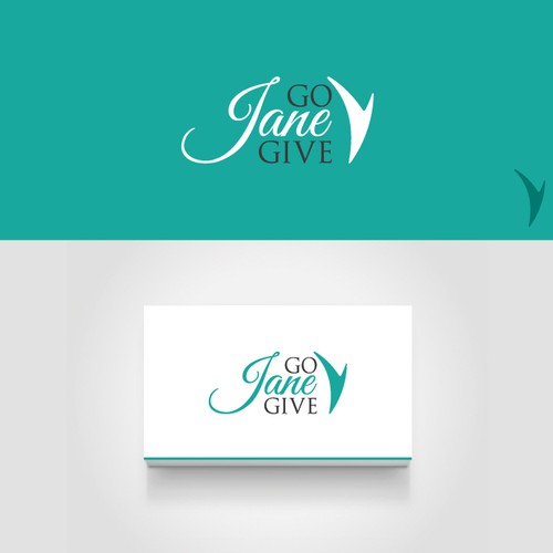 Symbol logo with the title 'Go Jane Give'