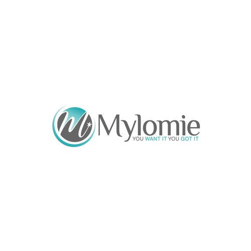 Cleaning company logo with the title 'Mylomie'