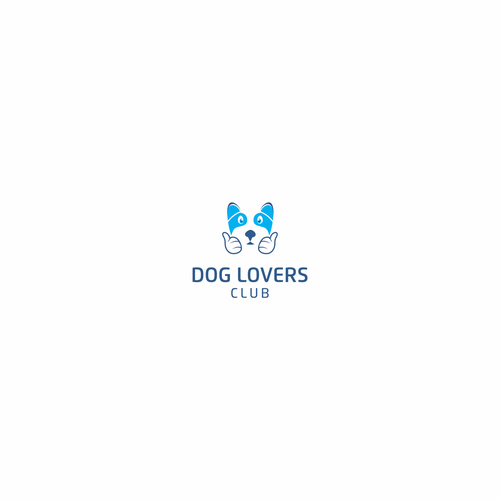 Polygon design with the title 'Dog Lovers Club Logo design'
