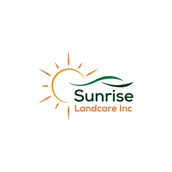 Inc logo with the title 'SUNRISE LANDCARE'