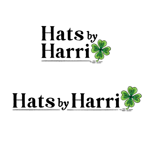 Irish logo with the title 'Luckiest Logo found a vintage 4-leaf clover ;)'