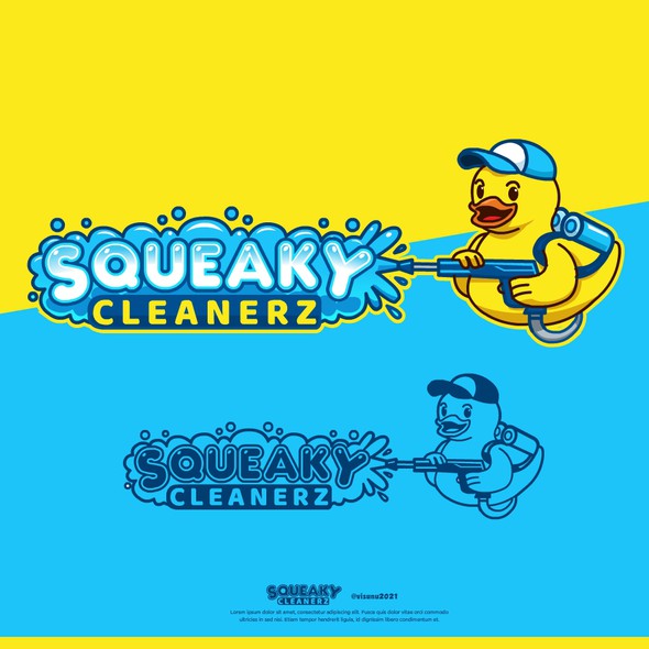 Washing logo with the title 'Squeaky Cleanerz'