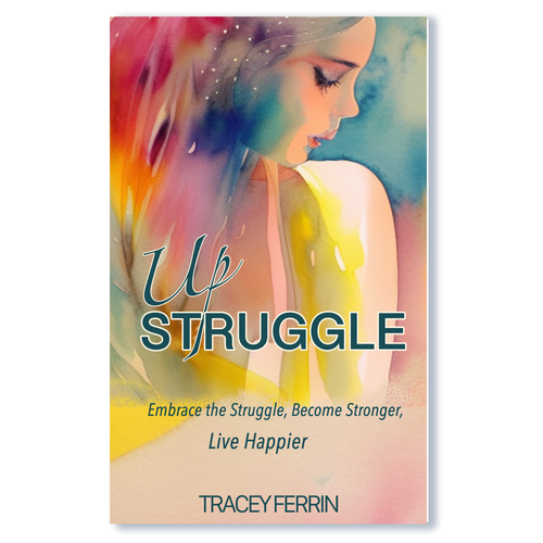 Watercolor book cover with the title 'Up struggle book'