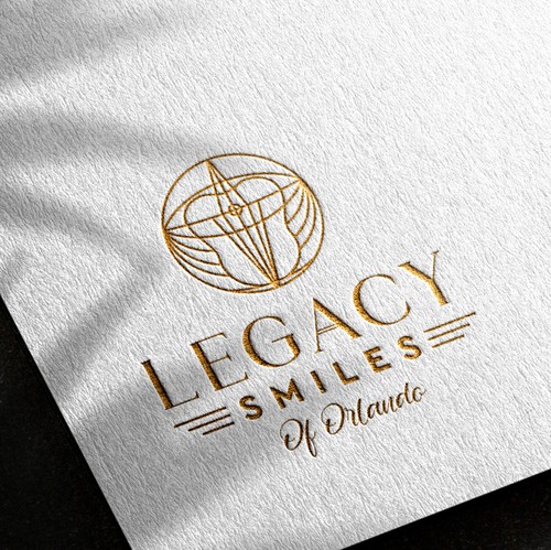 Dental design with the title 'Legacy Smiles of Orlando'