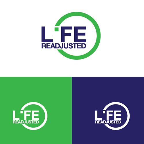Car with circles logo with the title 'Life Readjusted Logo'