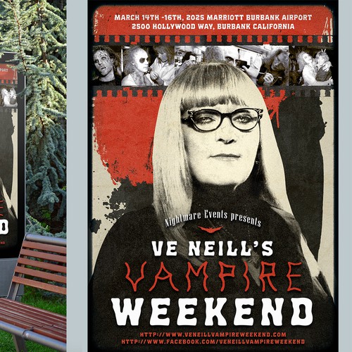 Vampire design with the title 'Poster Design'