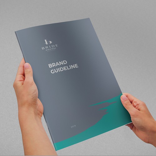 Jesus design with the title 'Brand Guide for Ministries'