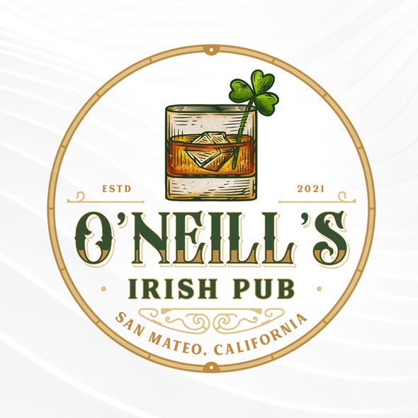 Shamrock logo with the title 'O'Neill's Irish Pub'