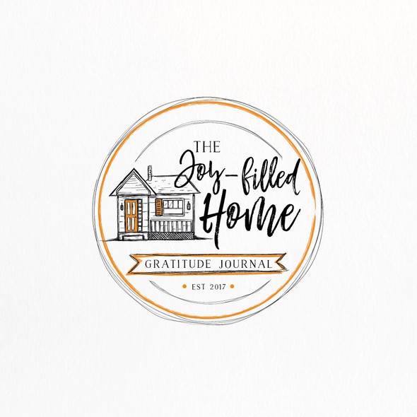 Home organizer logo with the title 'Hand drawn house for an organizer'
