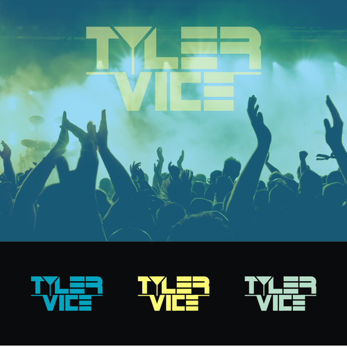 DJ logo with the title 'Create a Word Mark for Rising EDM DJ/Producer'