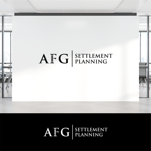 Pillar logo with the title 'Logo concept for Adair Financial Group, LLC'