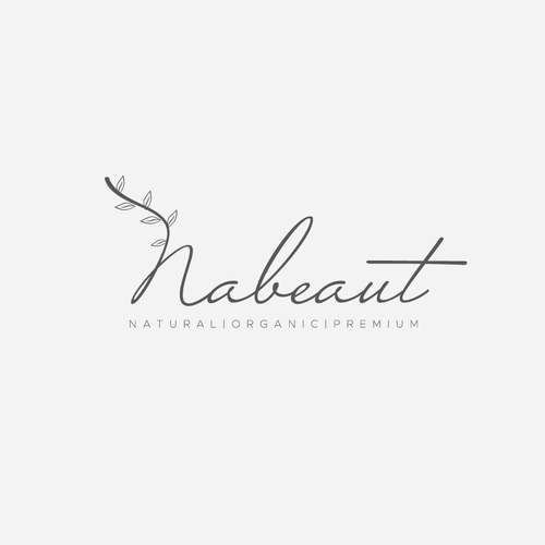 Contemporary brand with the title 'Logo for organic skin care company.'