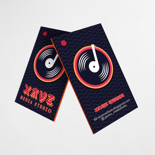 Studio design with the title 'Business Card Design'