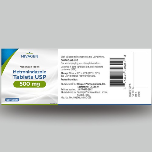 Tablet design with the title 'Nivagen Label Design'