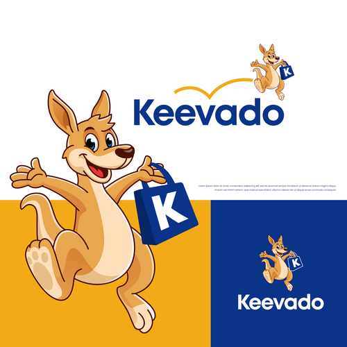 Supermarket logo with the title 'Keevado Character Design'