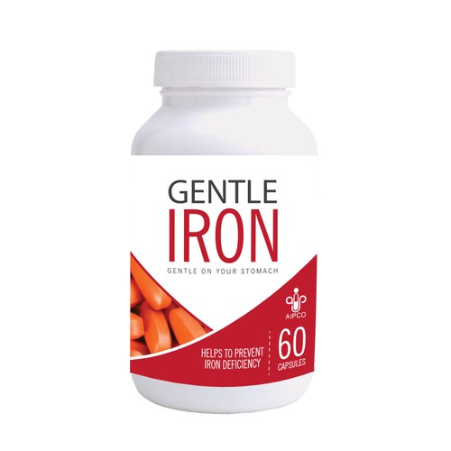 Iron design with the title 'iron supplement'