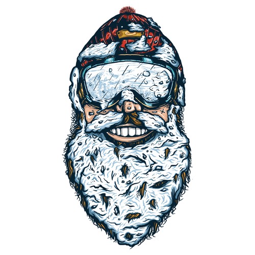 Ice design with the title 'Snow Beard Man'